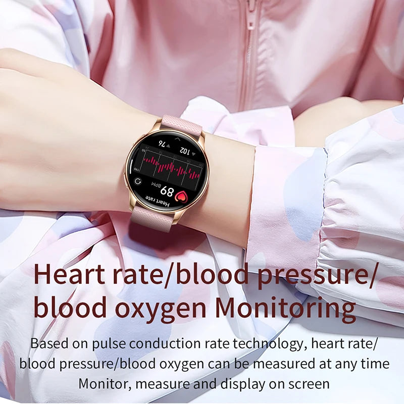 New Original Smartwatch HD 466*466 Always Show Time 1.32 AMOLED Display Call Reminder Gift Ultra Thin Women SmartWatch for Women