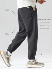 Anti-Wrinkle Tianshan Cotton plus Velvet Casual Pants Men's Loose