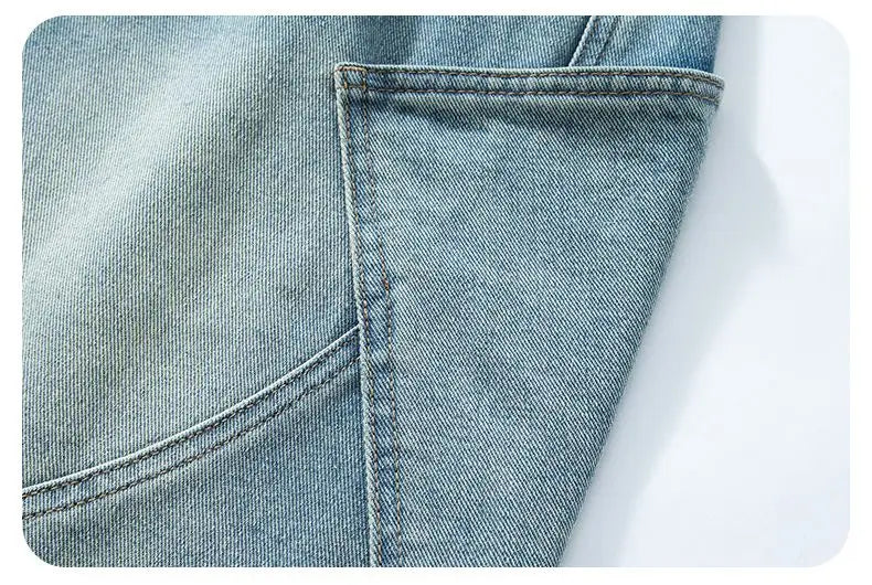 Baggy Denim Shorts Fashion Casual Straight Harajuku Jeans