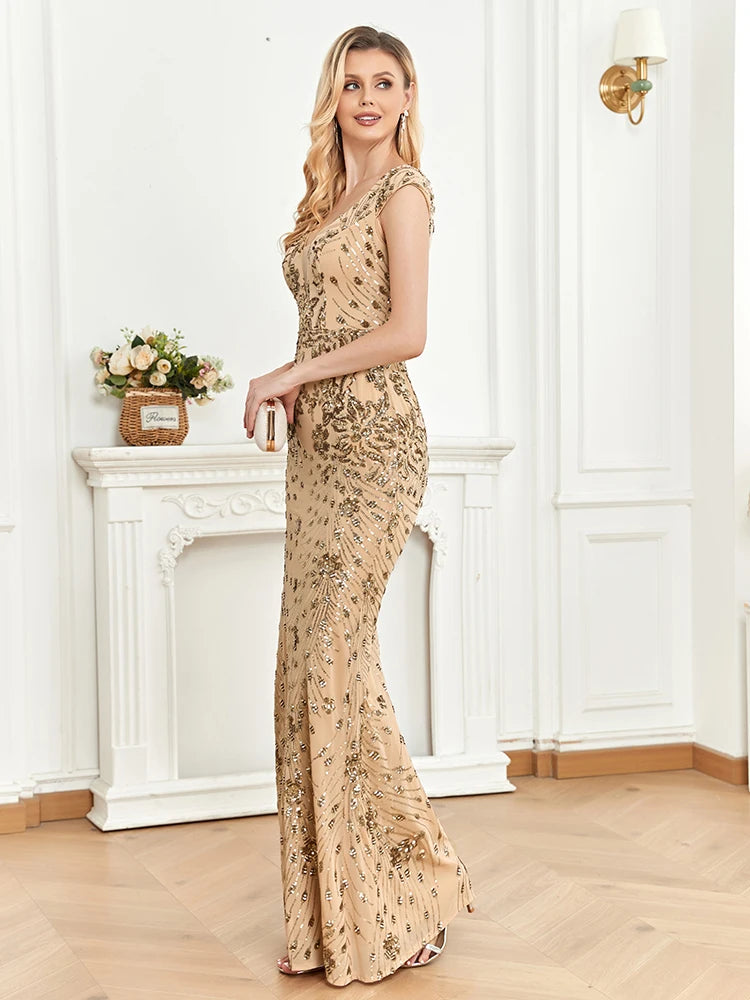 Homecoming Dresses: Champagne Evening Dress For Women Party Cocktail Dresses
