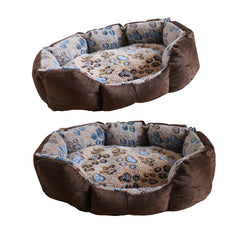 1pc Pet Dog Beds Mats Soft Plush Warm Sofa Kennel Sleep Basket for Small Dogs