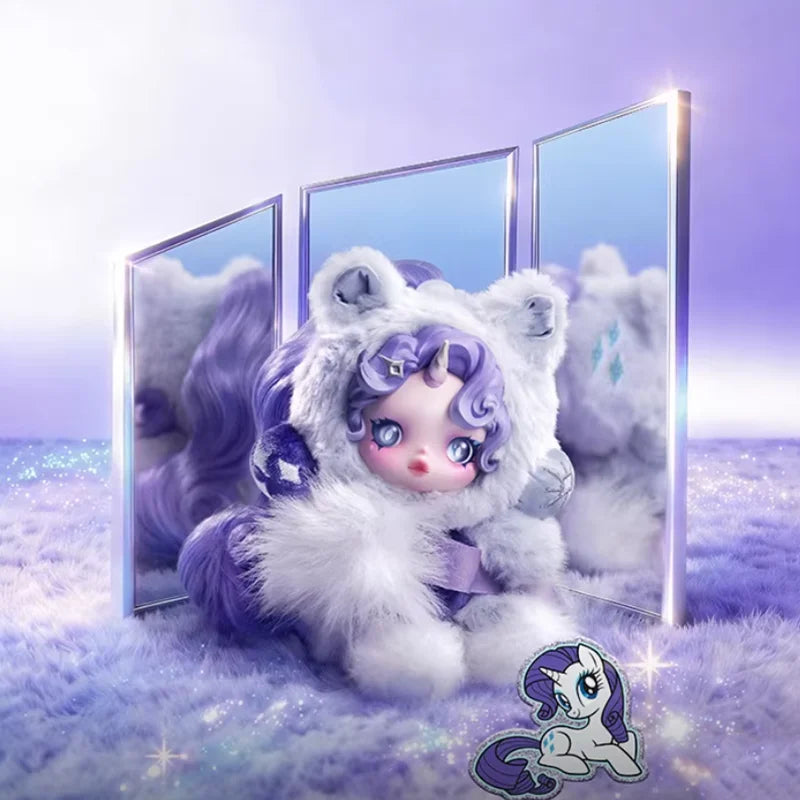 POPMART SKULLPANDA x My Little Pony YOU FOUND ME Series Pendant Blind Box Guess Bag Desktop Decoration Model Toys Anime Figure