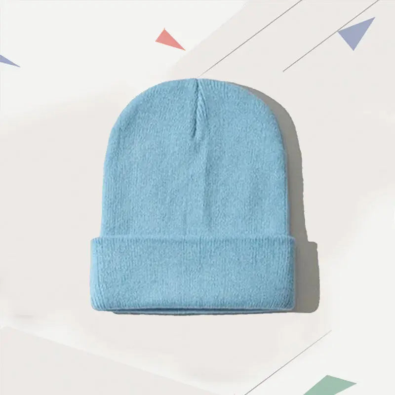 DIY Personalized Embroidered Design Knitted Hat Custom Logo Autumn Winter Warm Beanie Team Customize Stocking Skull Balaclava