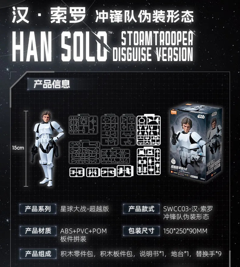 BLOKEES STAR WARS Darth Vader Luke Skywalker Imperial Stormtrooper‌ Beyond Version Action Figure Decoration Collect Toys Gift