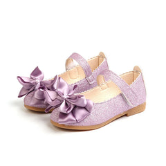 Kids Princess Footwear Girls Soft Bottom Leather Shoes Students Performance Footwear