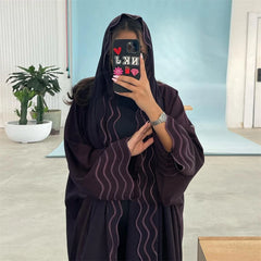 Arab Dubai Arabic Turkey Islam Muslim Kimono Abaya With Hijab Prayer