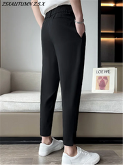 Casual Blazer Pants Men Formal Trousers Male Black Dress Pants Classic Suit Pants