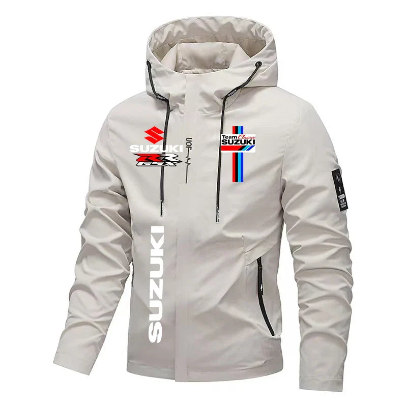 Men's Windproof Hooded Motorcycle Jacket 2026 Bestseller Suzuki High-Quality Autumn Winter Riding Sweatshirt