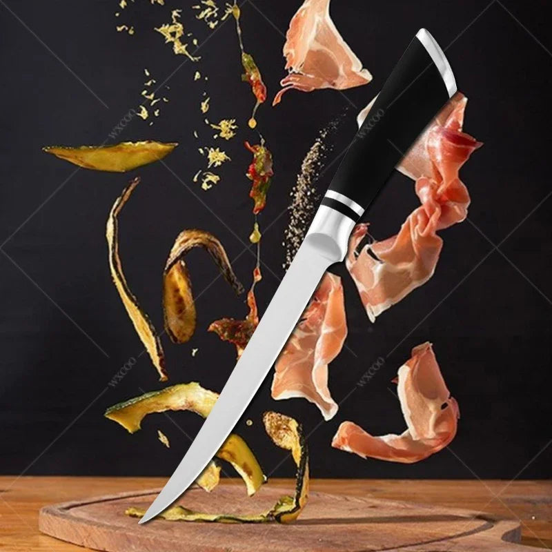 Japanese Chef Sashimi Knife Salmon Cleaver Stainless Steel Butcher's Meat Cutting