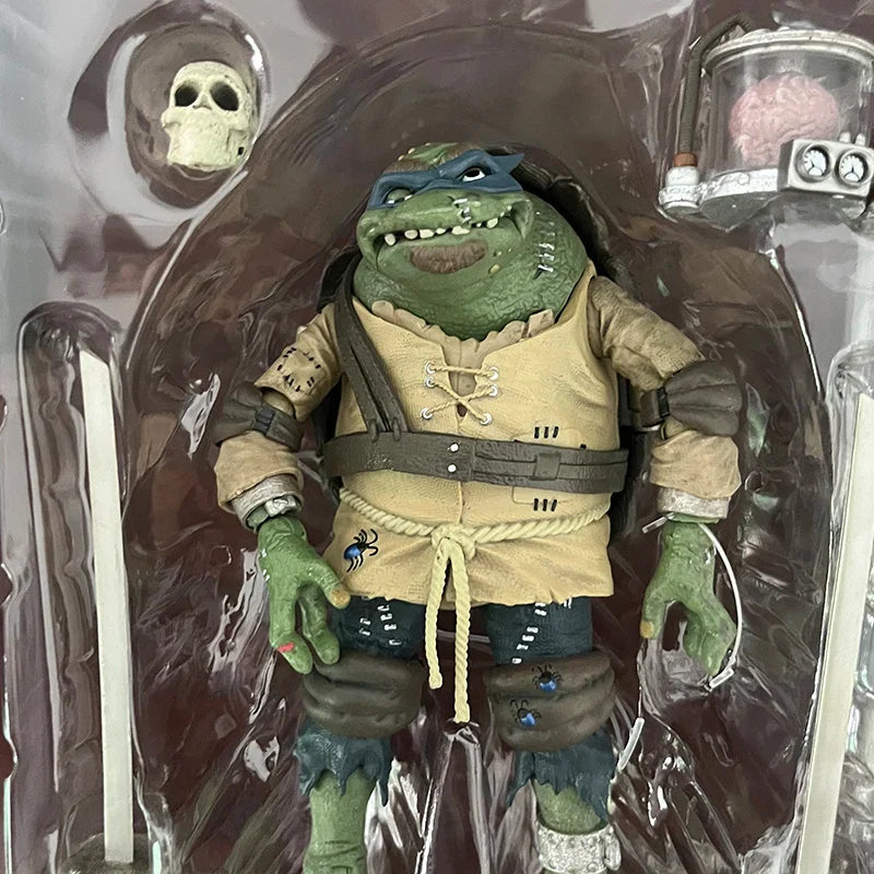 NECA Last Ronin Leonardo April Oneil Casey Jones Hunchback Michelangelo Mummy Raphael Frankenstein Monster Turtle Action Figure