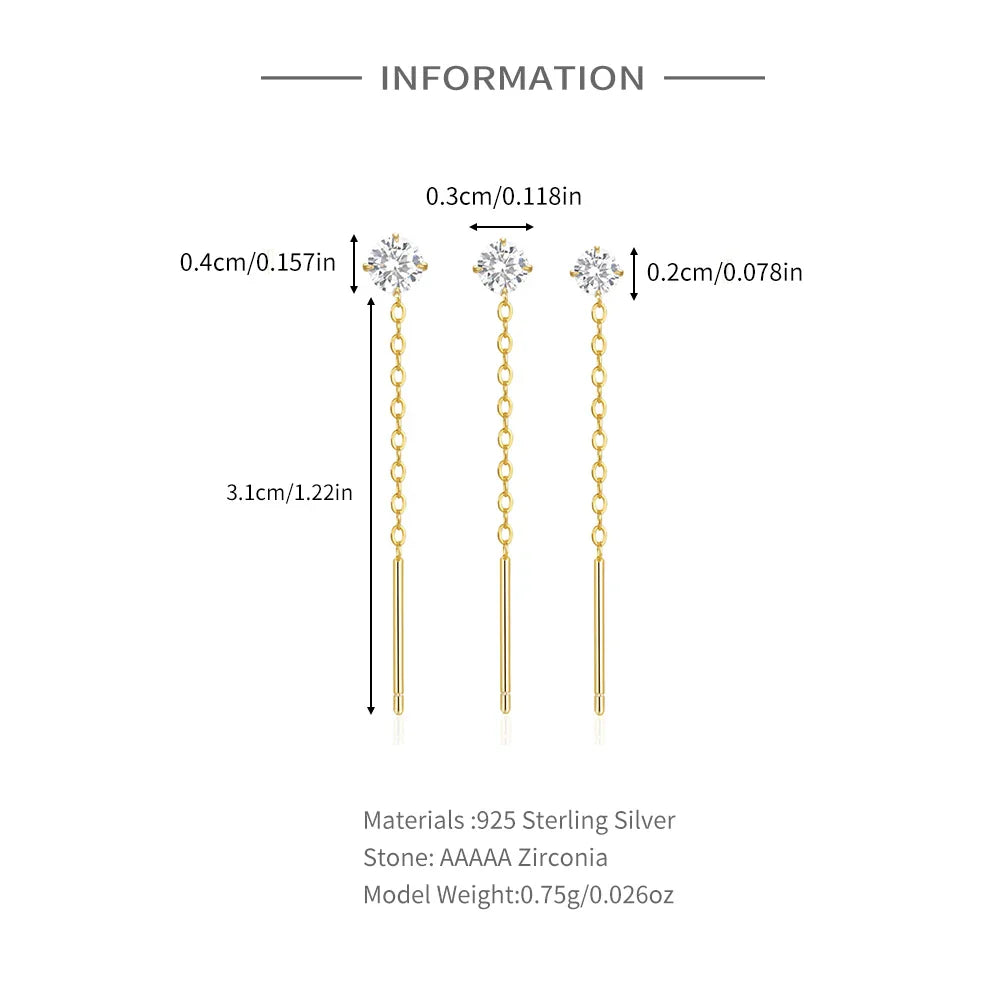 CANNER Set Double Layer Smooth Classic Hoop Earrings For Women 925 Sterling Silver Ins Flower Color Zircon Earrings Fine Jewelry
