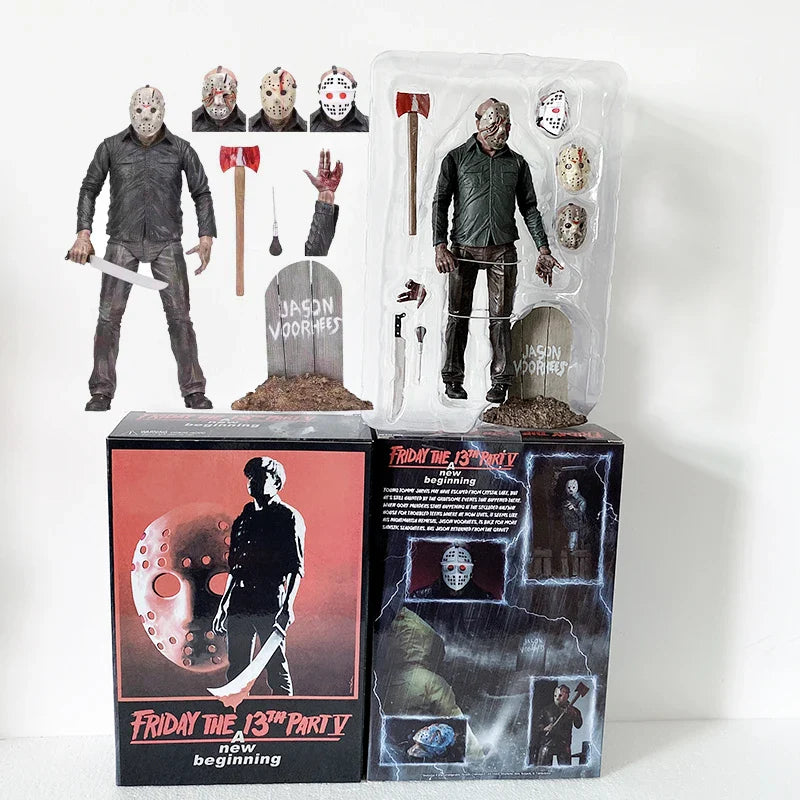 NECA Friday The 13th Figure Pennywise Part VII 7 New Blood Ultimate Jason Voorhees Action Figure Model Horror Halloween Gift