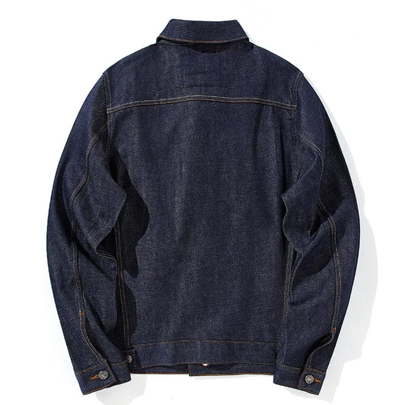 Men Spring Autumn Classic Denim Jackets Vintage Loose Casual Jeans Coats