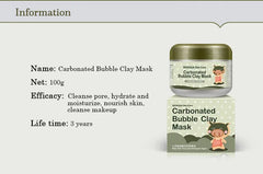 Bubble Clay Mask Moisturizing Deep Cleansing Oil Control Blackhead Remover Face Mask Facial Mud Masks Skin Care for Face