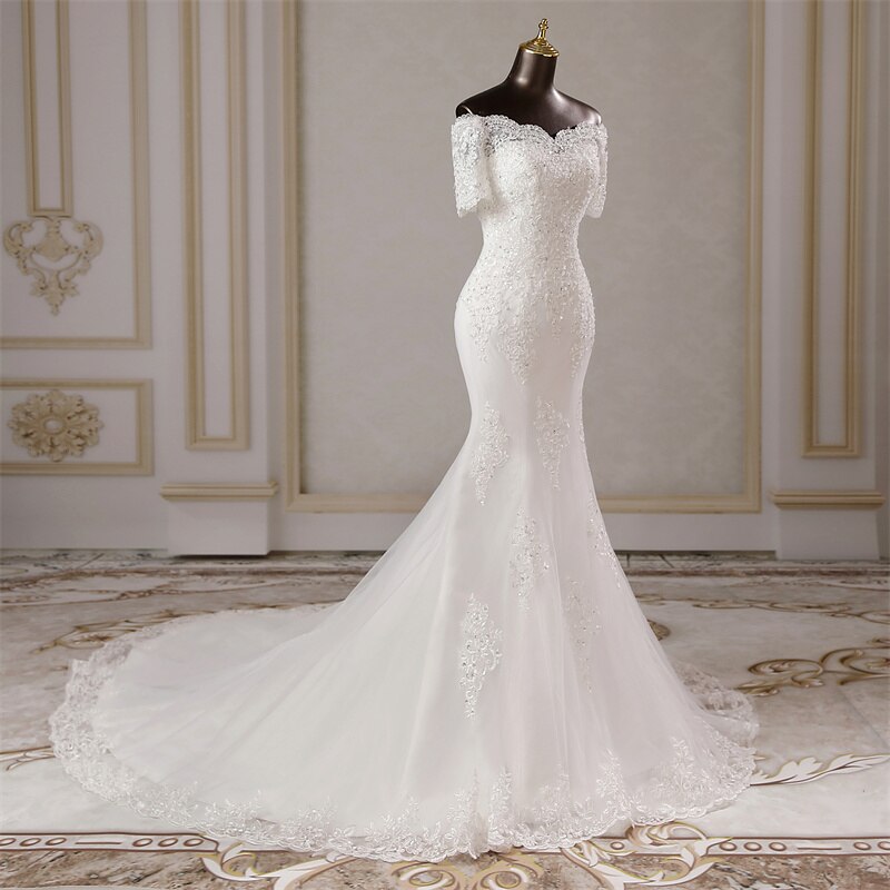 White Bridesmaid Dresses: Wedding dresses for women mermaid dress Party dress