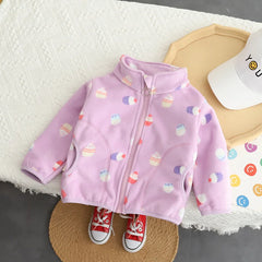 Children Girls Clothes Baby Coat Kids Cute Fashion Thickened Jacket Toddler Casual Costume Infant Sportswear