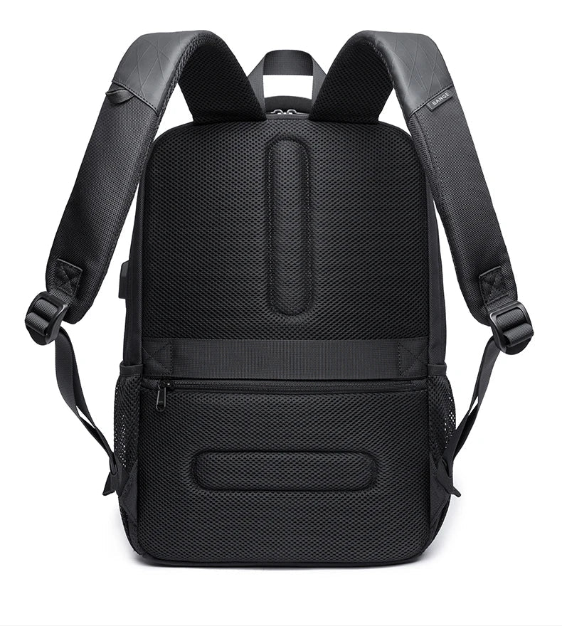 BANGE Sling Travel Laptop Backpack Fits 15.6 Inch Laptop for Men and Women Waterproof with Side Mesh Pocket USB Charging Port