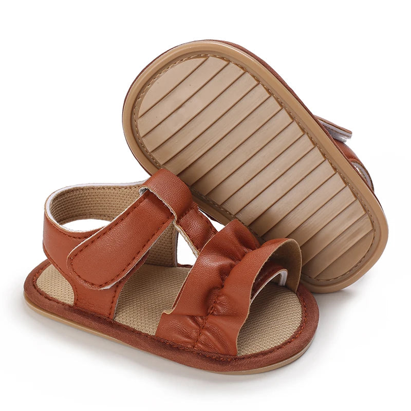 Baby Girls Shoes Summer Fashion Casual Sandals Soft Rubber Sole Non-Slip