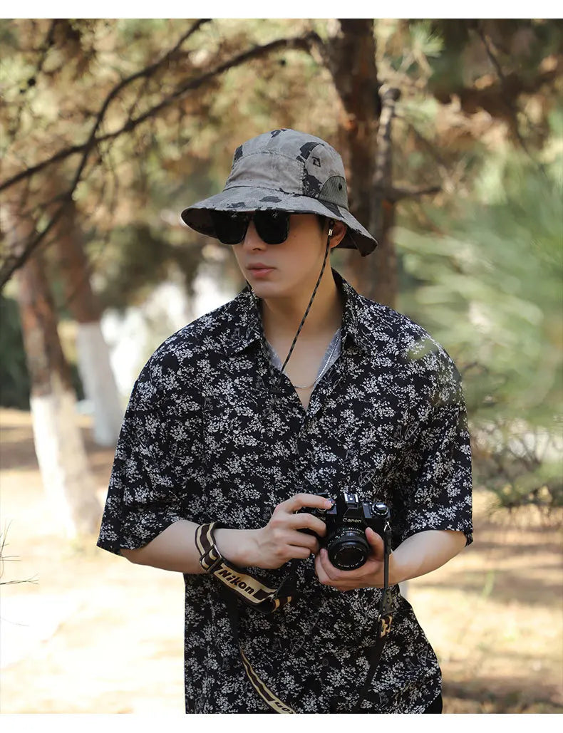 60-65cm Xxl Big Head Hat Men Summer Outdoor Jungle Fisherman Cap Lightweight