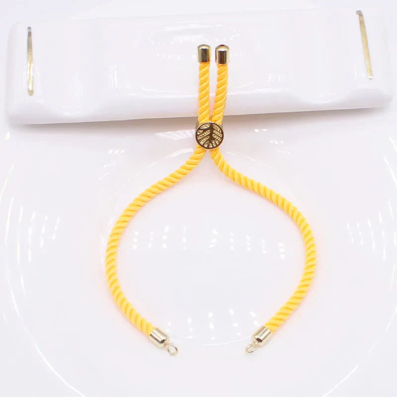 10PCS fashion luxury Wind Life Tree handmade DIY woven rope bracelet 3mm open loop buckle adjustable bracelet