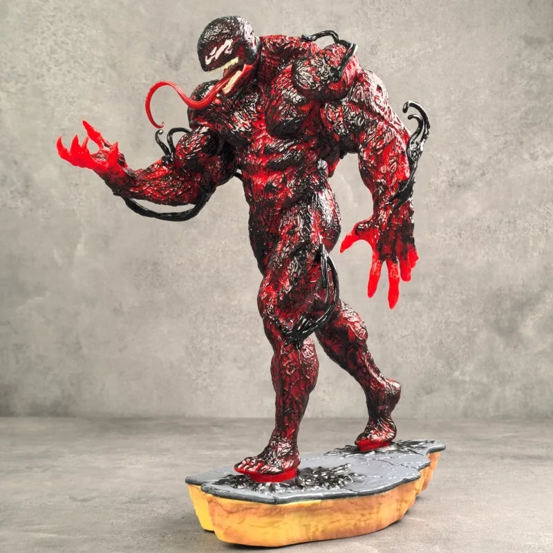 2024 Latest Venom Solid PVC Lying Position Venom Villain Alliance Spider Man Anime Handmade Model Decoration Doll