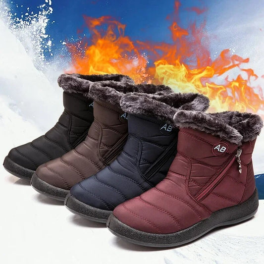Winter Women Boots Thick Bottom Ankle Boots Women Waterproof Boots