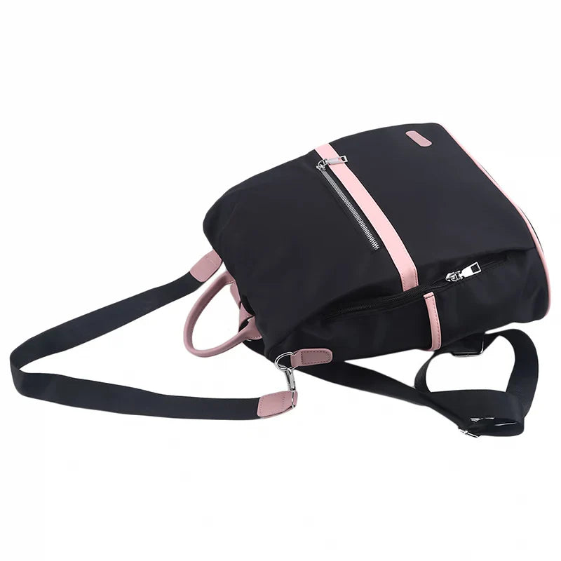 Casual Oxford Backpack Women Black Waterproof Nylon School Bags For Teenage Girls High Quality Fashion Travel Tote Packbag