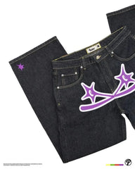 Hip Hop Street Apparel Jeans Y2k Harajuku Printed Gothic Jeans