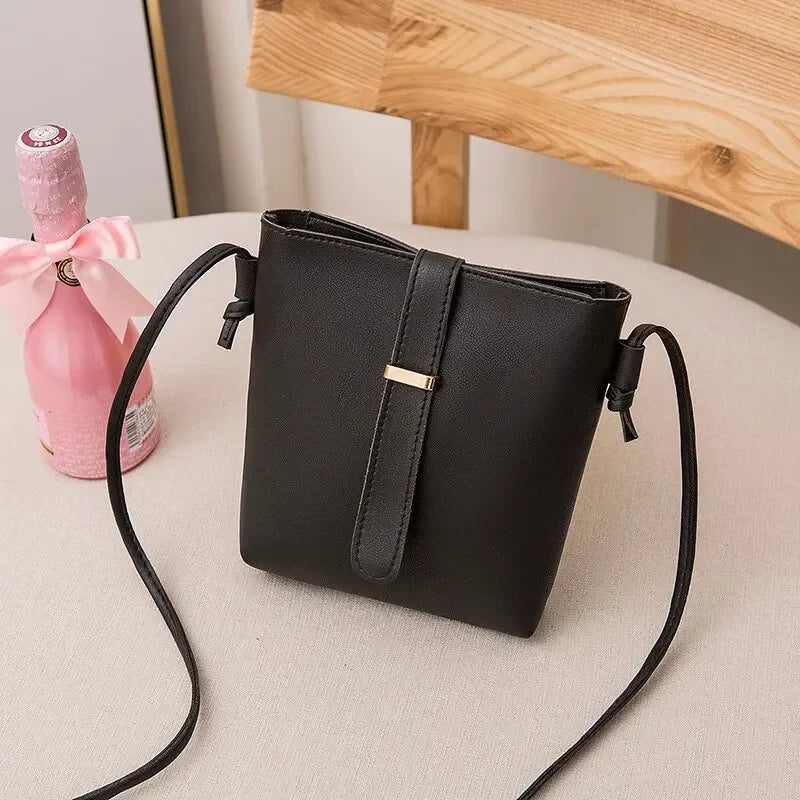 Bags For Women PU Crossbody Square Bag Female Bags Buckle Decorated