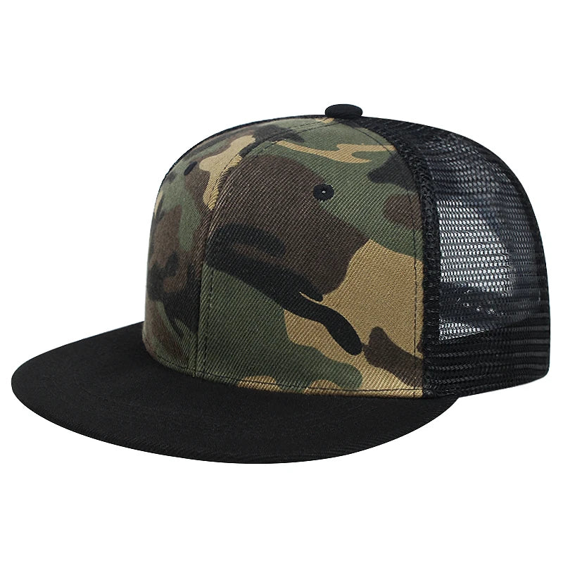  Camouflage Embroidered Baseball Hat Snapback Caps Hip-hop Hats Outdoor Adjustable Unisex Sunshade Cowboy Sunscreen Hat