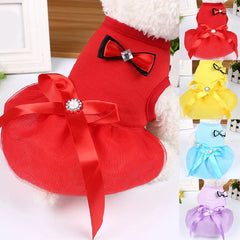 Pet Dog Clothes For Small Dog Dress Puppy Dresses Dog Costume Princess Cat Skirt Cat