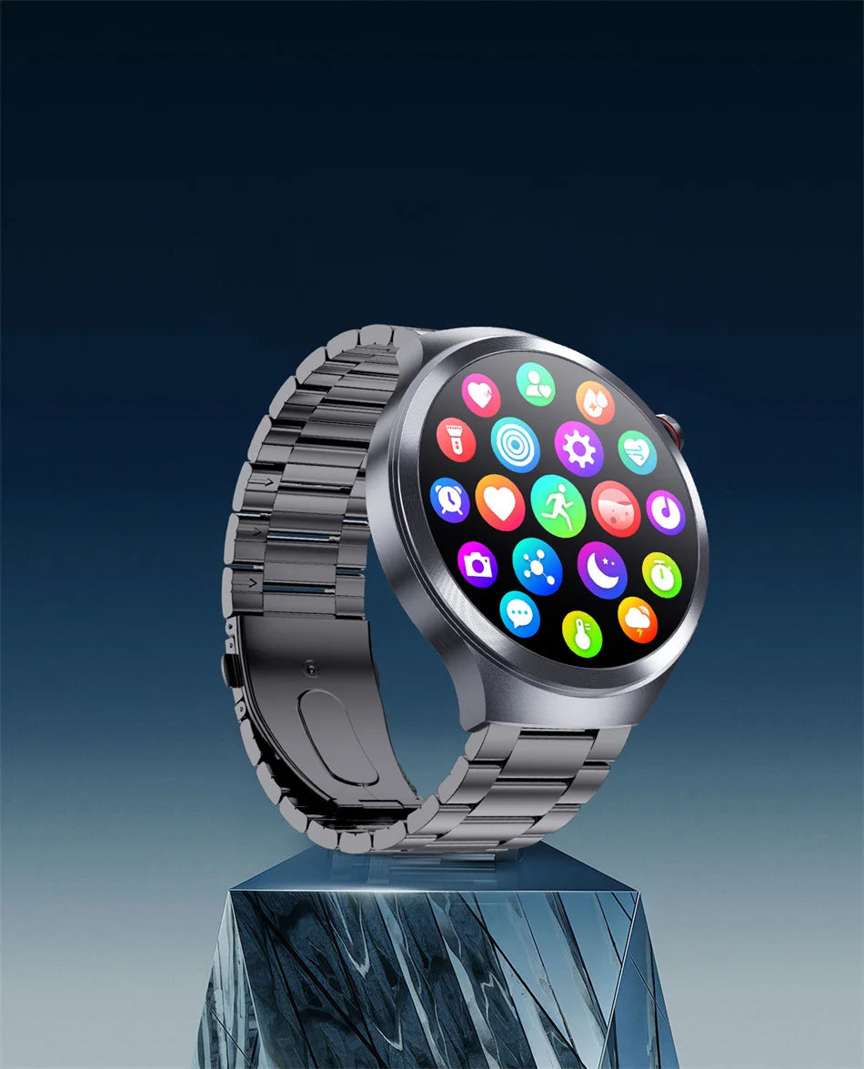 New 1.73" Sapphire Glass Uric Acid Blood Fat Health Trackr SmartWatch Blood Pressure ECG+PPG Clock Body Analysis Smartwatchs Men