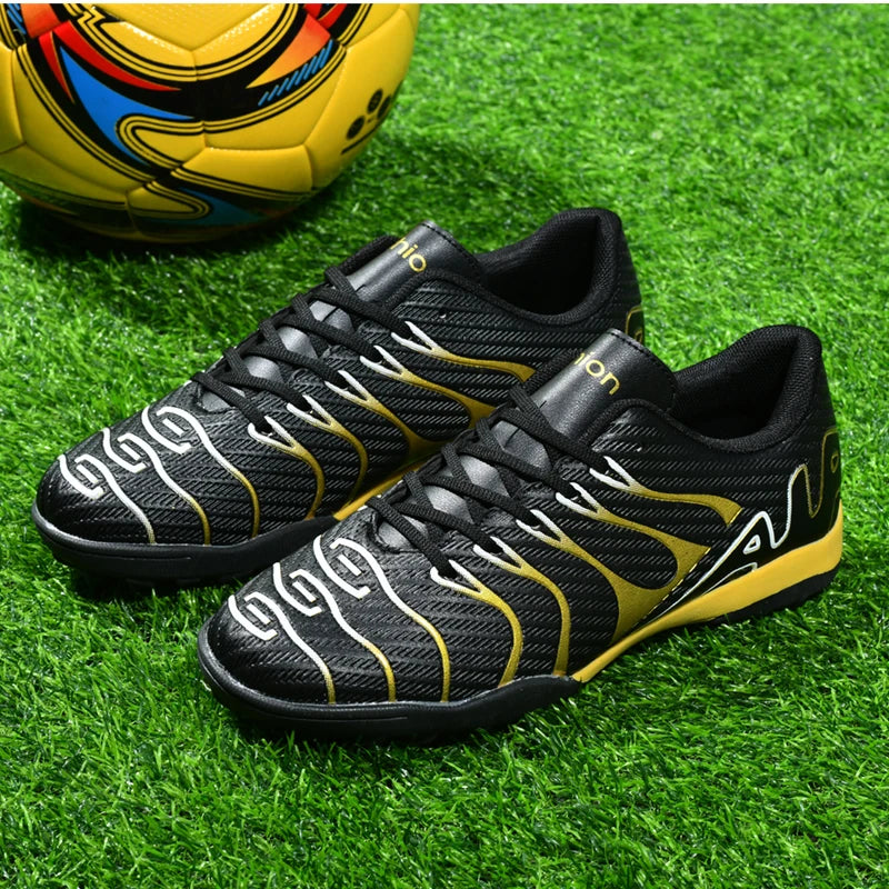 Men Soccer Shoes Adult Kids TF/FG Futsal Boys Ultralight Soccer Cleats Professional