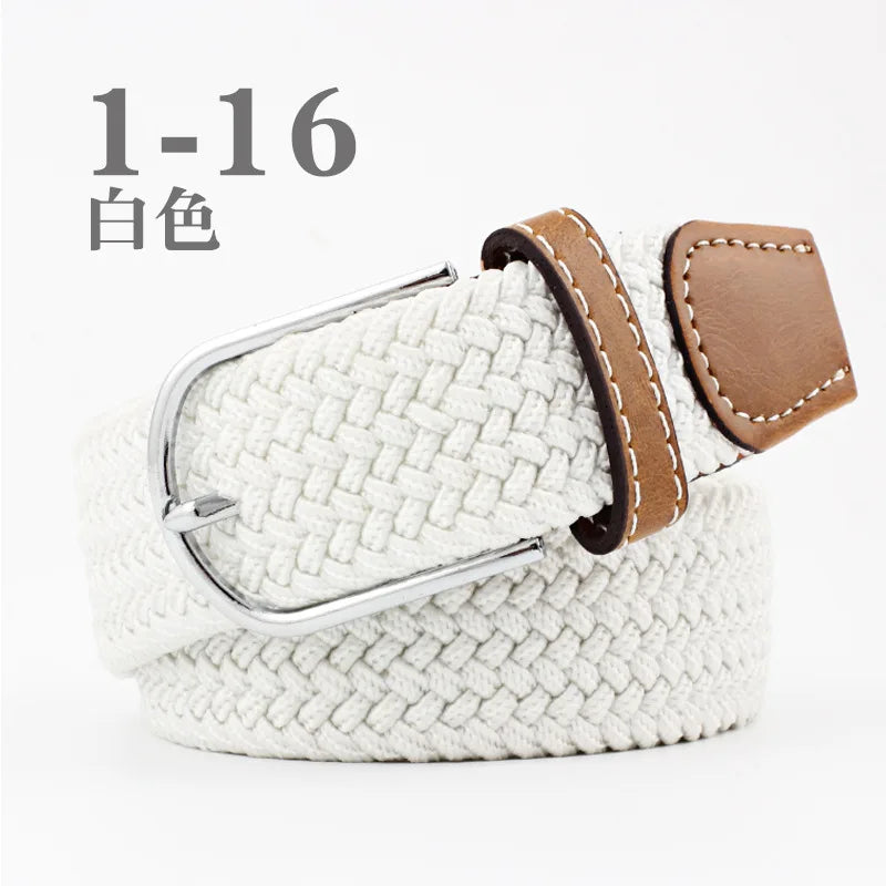 107/120cm Unisex Colorful Canvas - Belt Casual Luxury Trend Jeans Accessories Nylon Girdle Hunting Belt for Men and Women