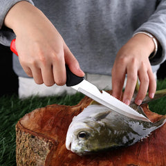 Sharp Fish Knife Hollow Plastic Handle Fish Fillet Carving Knife Stainless Steel Boning