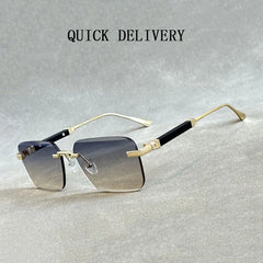 Sunglasses For Men Vintage Rimless Sunglasses Women