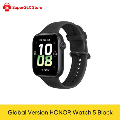 HONOR Watch 5 Smartwatch Global Version 1.85" AMOLED Display 480mAh Battery 15 days Battery life 5ATM Bluetooth 5.2 Watch IP68