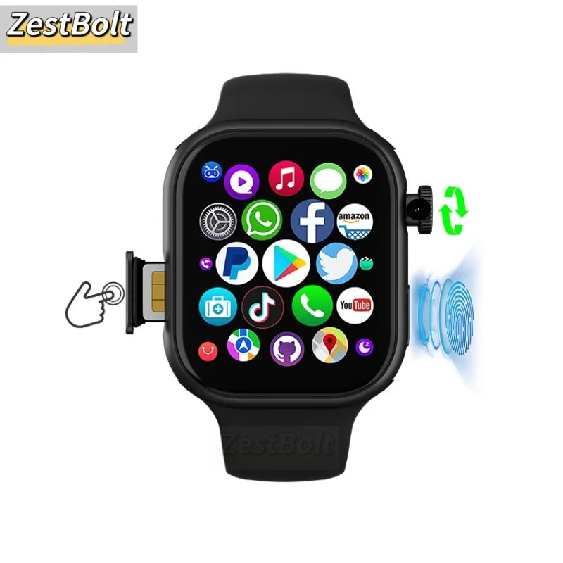 VP19 Pro Android Touch ID 5G Smartwatch 1580Mah Battery Smartwatch With 800W Pull-out Camera Free Download APP WIFI GPS Amoled