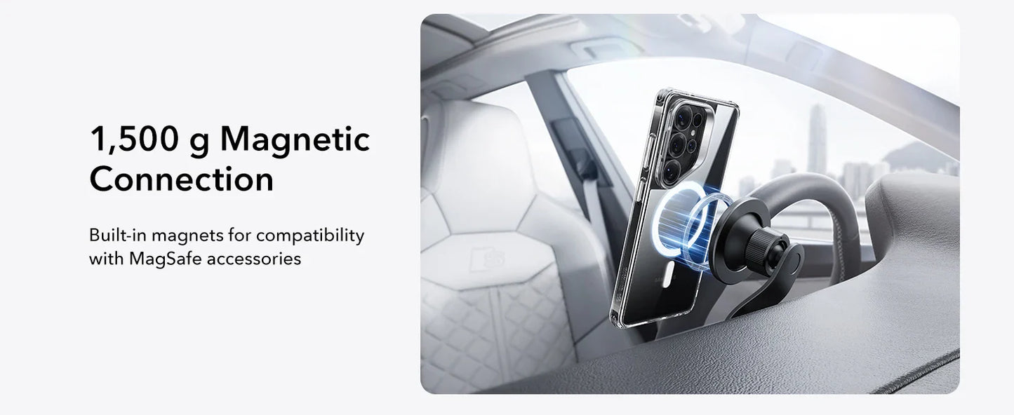 Military-Grade Protection Phone Case for Samsung S25 Ultra Compatible with MagSafe Classic Series for Galaxy S26 Ultra