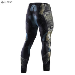 Rashguard Men Compression Tight Leggings Running Sports Male Fitness Jogging Pants