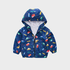 Boys Coat Outerwear Cartoon Cat Coat For Boys Casual Style Kids Coat Spring Autumn Kids Clothing