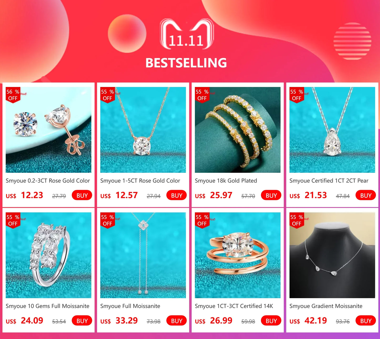 Smyoue 3MM Moissanite Bracelets for Women 14-21cm Wrist Size Adjustable Chain 925 Sterling Silver Plated 18K Wholesale Jewelry