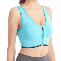 Running Fitness Sports Bra Front Zipper Women's Underwear Shockproof