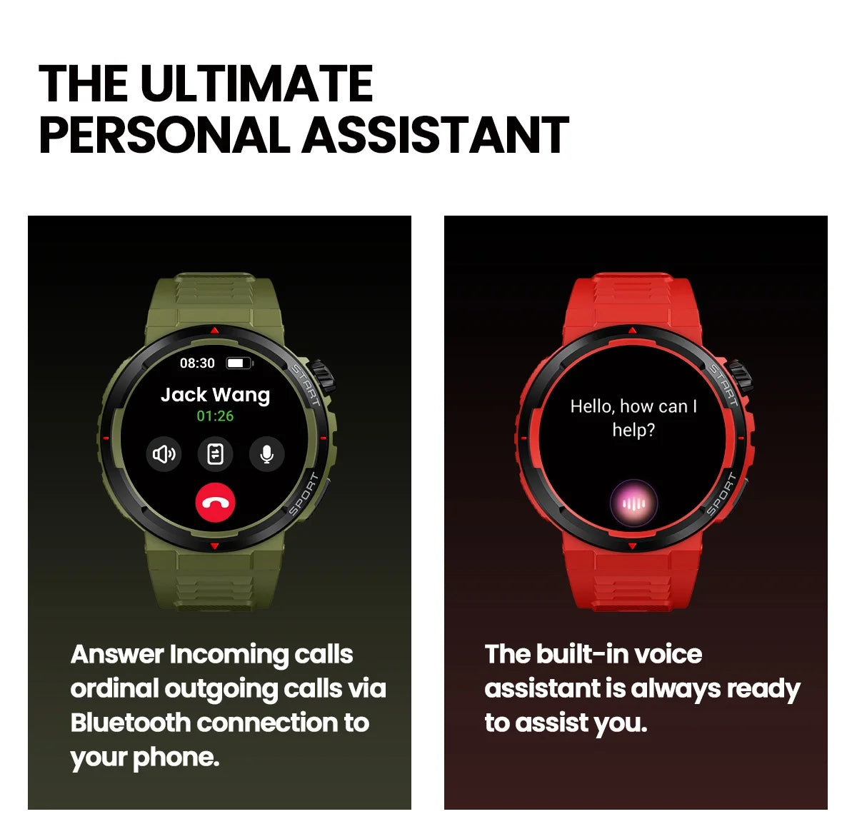 New Zeblaze Ares 3 Plus 1.43'' HD AMOLED Display Smartwatch Bluetooth Phone Calling New 3D Interactive Sports Smart Watch Men