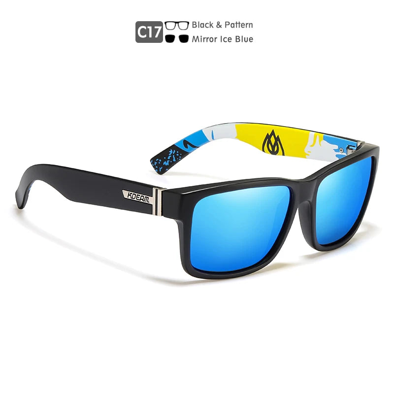 Sunglasses Men Flat Top Designer Polaroid Glasses Accessories Included