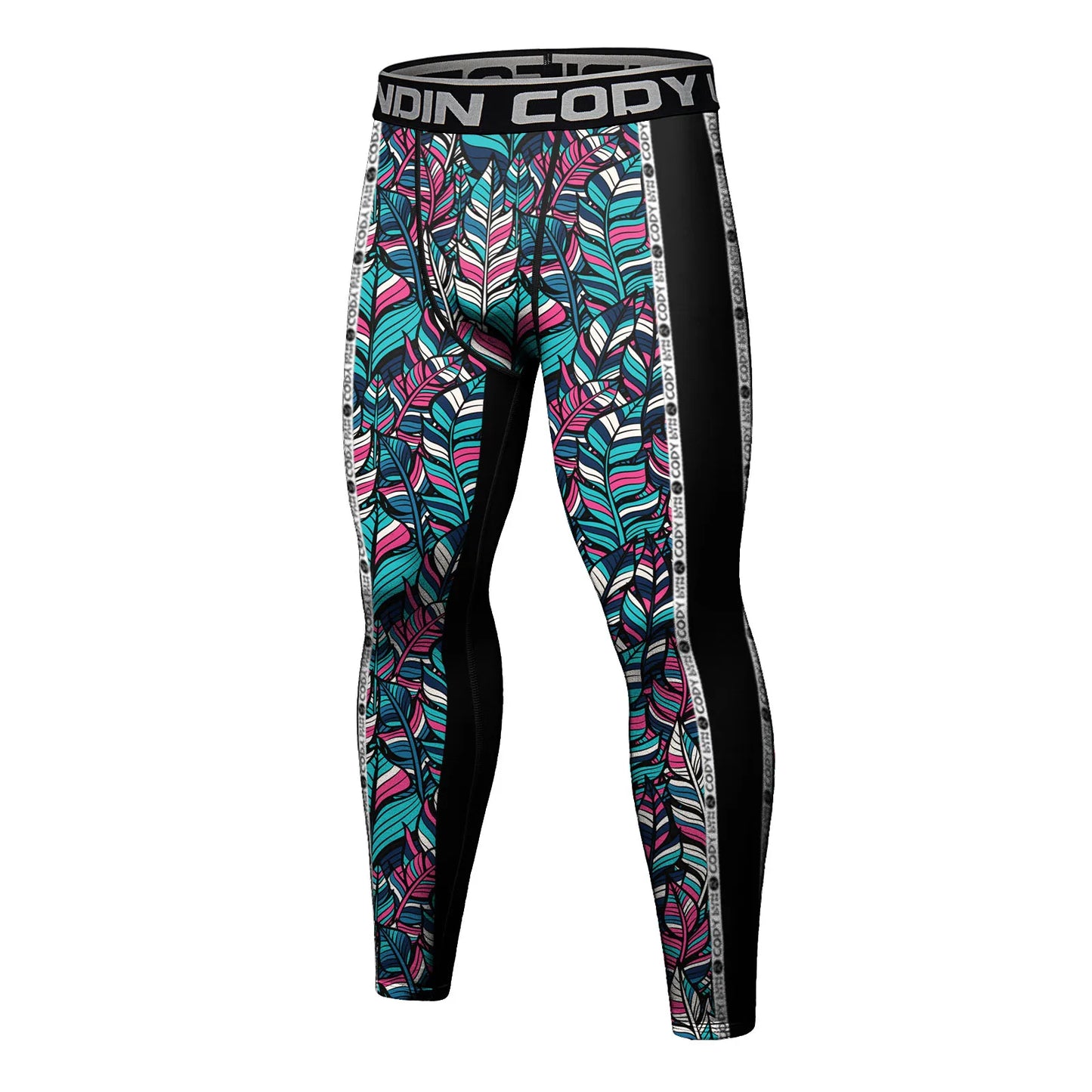 Cody Lundin Men's Jiu Jitsu Spats Stapling Compression Tights Pant Training