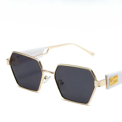 Sunglasses Women Metal Frame Glasses Fashion Brand Designer Vintage Eyewear