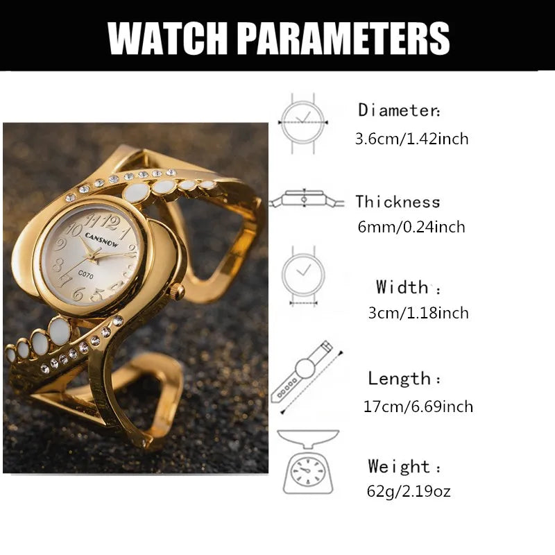 New Design Women Bangle Wristwatch Quartz Crystal Luxury Relojes Rhinestone Fashion Female Watches Hot Sale Eleagnt Mujer Watch