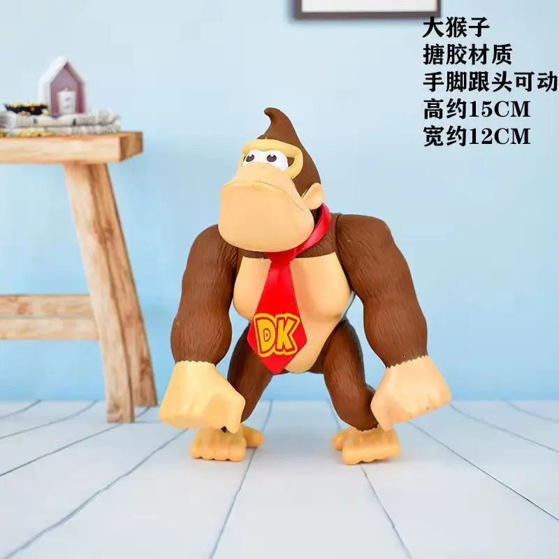 New Anime  Large Size  Bowser Figures PVC  Bros Hat Can Take Off Toy model For kids