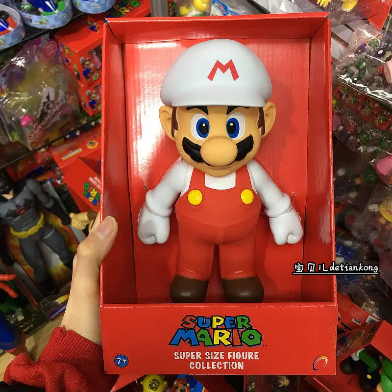 New Anime  Large Size  Bowser Figures PVC  Bros Hat Can Take Off Toy model For kids